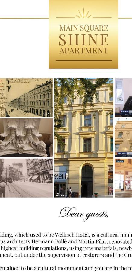 Luxurios And Historic Apartment "Shine" - Right On The Main Square Zagreb Exterior photo