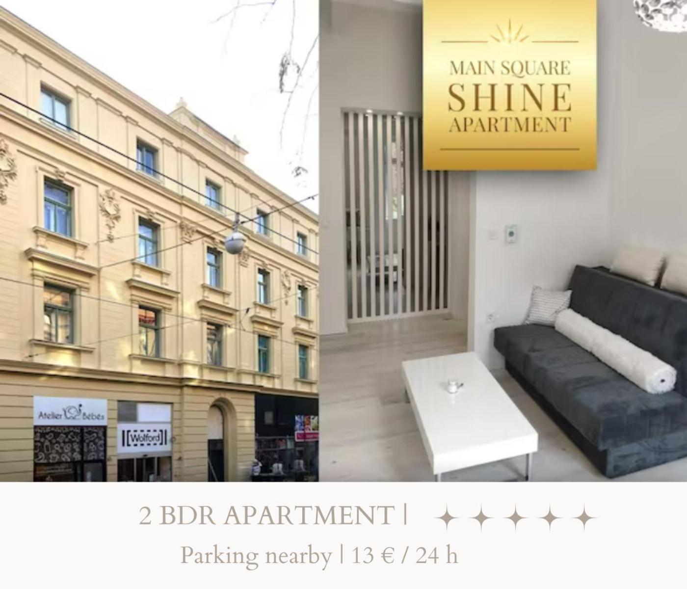 Luxurios And Historic Apartment "Shine" - Right On The Main Square Zagreb Exterior photo